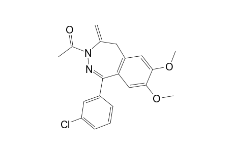 3H-2,3-Benzodiazepine, 3-acetyl-1-(3-chlorophenyl)-4,5-dihydro-7,8-dimethoxy-4-methylene-