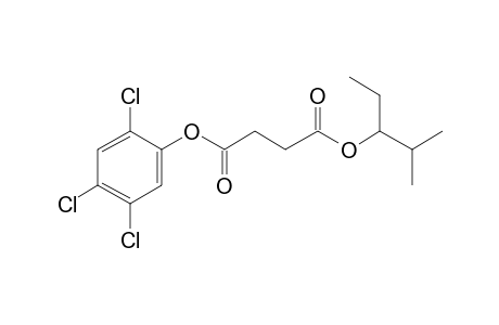 Succinic acid, 2-methylpent-3-yl 2,4,5-trichlorophenyl ester