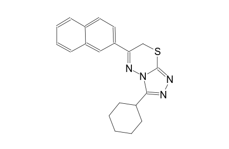 3-cyclohexyl-6-(2-naphthyl)-7H-[1,2,4]triazolo[3,4-b][1,3,4]thiadiazine
