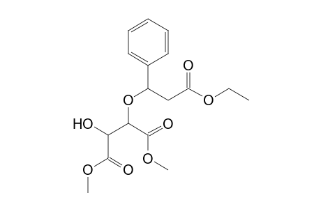 Ethyl 3-[2-hydroxy-1,2-di(methoxycarbonyl)ethyloxy]-3-(phenyl)propanoate