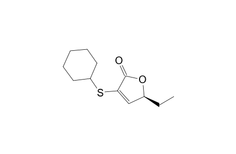 (5S)-3-Cyclohexylsulfanyl-5-ethyl-5H-furan-2-one