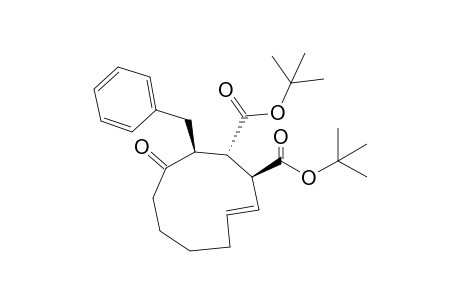 Di-tert-Butyl (1S*,2S*,3S*,9E)-3-benzyl-4-oxocyclodeca-9-ene-1,2-dicarboxylate