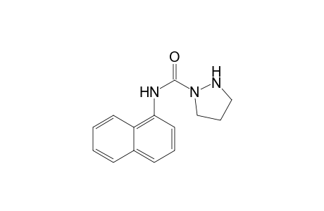 1-Pyrazolidinecarboxamide, N-(1-naphthalenyl)-