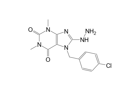 7-(4-chlorobenzyl)-8-hydrazino-1,3-dimethyl-3,7-dihydro-1H-purine-2,6-dione