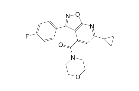 isoxazolo[5,4-b]pyridine, 6-cyclopropyl-3-(4-fluorophenyl)-4-(4-morpholinylcarbonyl)-