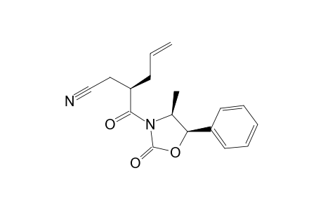 (3R)-3-[(4S,5R)-2-keto-4-methyl-5-phenyl-oxazolidine-3-carbonyl]hex-5-enenitrile