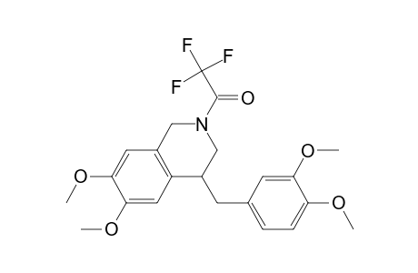 Isoquinoline, 4-[(3,4-dimethoxyphenyl)methyl]-1,2,3,4-tetrahydro-6,7-dimethoxy-2-(t rifluoroacetyl)-