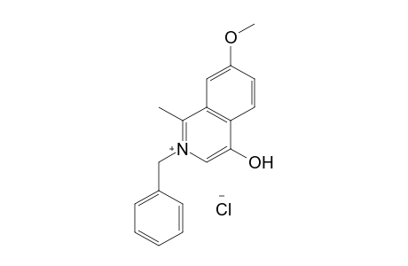 2-BENZYL-4-HYDROXY-7-METHOXY-1-METHYLISOQUINOLINIUM CHLORIDE