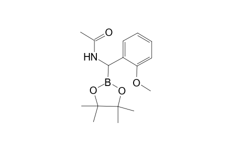 Pinacol (+-)-1-Acetamido-1-(2-methoxyphenyl)methaneboronate
