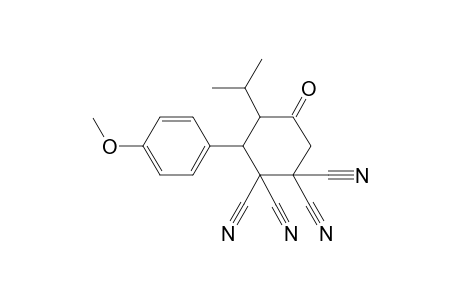 Cyclohexane-1,1,2,2-tetracarbonitrile, 4-isopropyl-3-(4-methoxyphenyl)-5-oxo-