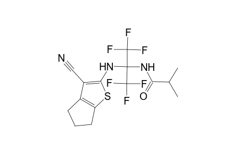 Propanamide, N-[1-(5,6-dihydro-3-cyano-4H-cyclopentathienylamino)-2,2,2-trifluoro-1-trifluoromethylethyl]-2-methyl-