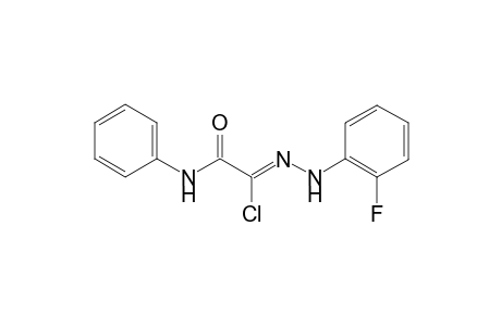 (1Z)-2-Anilino-N-(2-fluoro)phenyl)-2-oxoethanehydrazonoyl chloride