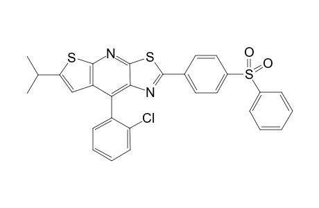 8-(2-chlorophenyl)-6-isopropyl-2-(4-(phenylsulfonyl)phenyl)thiazolo[4,5-e]thieno[2,3-b]pyridine