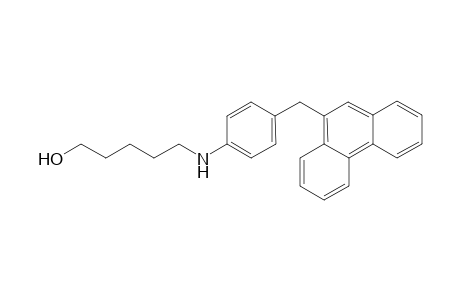 5-[4-(9-phenanthrenylmethyl)anilino]-1-pentanol