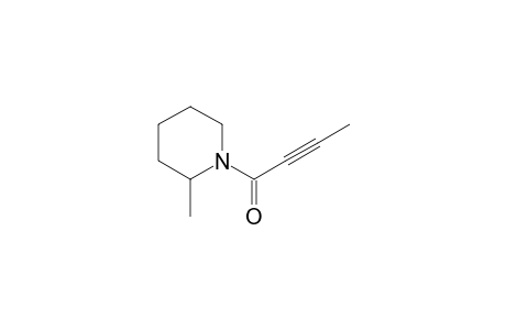 Piperidine, 2-methyl-1-(1-oxo-2-butynyl)-
