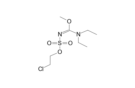 O-METHYL-N-(2-CHLOROETHOXYSULPHONYL)-N',N'-DIETHYLUREA