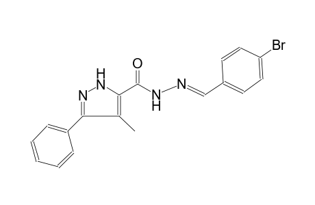 1H-pyrazole-5-carboxylic acid, 4-methyl-3-phenyl-, 2-[(E)-(4-bromophenyl)methylidene]hydrazide