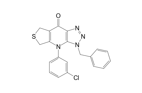 8H-Thieno[3,4-b]-1,2,3-triazolo[4,5-e]pyridin-8-one, 4-(3-chlorophenyl)-3,4,5,7-tetrahydro-3-(phenylmethyl)-