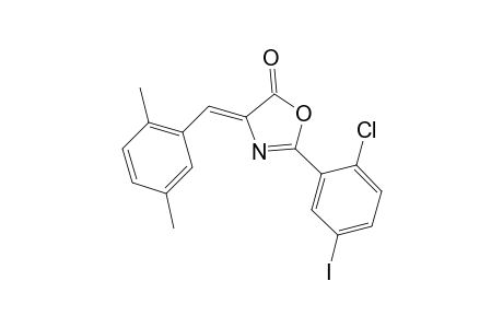 2-(2-Chloro-5-iodo-phenyl)-4-(2,5-dimethyl-benzylidene)-4H-oxazol-5-one