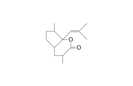 4a,9a-Dimethyl-1b-(2-methyl-1-propenyl)-2-oxo-bicyclo(4.3.0)nonan-3-one