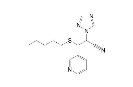 3-Pyridinepropanenitrile, beta-(pentylthio)-alpha-1H-1,2,4-triazol-1-yl-