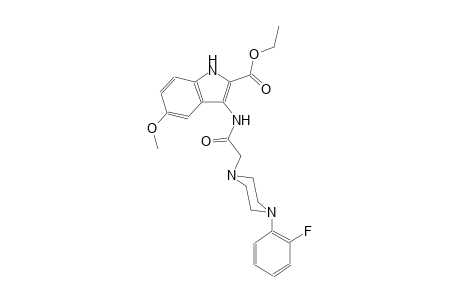 ethyl 3-({[4-(2-fluorophenyl)-1-piperazinyl]acetyl}amino)-5-methoxy-1H-indole-2-carboxylate