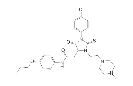 4-imidazolidineacetamide, 1-(4-chlorophenyl)-3-[2-(4-methyl-1-piperazinyl)ethyl]-5-oxo-N-(4-propoxyphenyl)-2-thioxo-