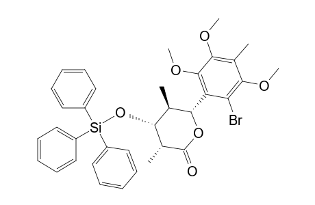 (5S,3R,4R,6R)-6-(2-Bromo-3,5,6-trimethoxy-4-methylphenyl)-3,5-dimethyl-4-triphenylsiloxytetrahydropyran-2-one