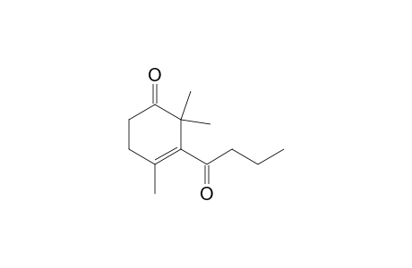 2,2,4-trimethyl-3-(1-oxobutyl)-1-cyclohex-3-enone