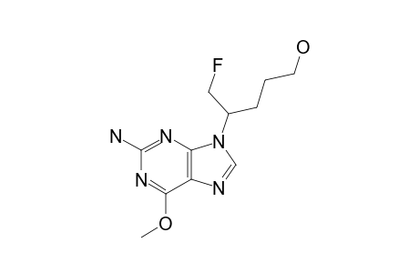 2-AMINO-9-(1'-FLUORO-5'-HYDROXYPENTAN-2'-YL)-6-METHOXY-9H-PURINE