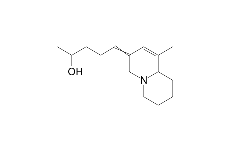 5-(1-methyl-4,6,7,8,9,9a-hexahydroquinolizin-3-ylidene)pentan-2-ol