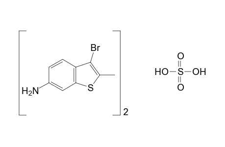 3-bromo-2-methylbenzo[b]thiophen-6-amine, sulfate(2.1)(salt)