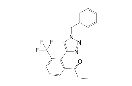 1-(2-(1-benzyl-1H-1,2,3-triazol-4-yl)-3-(trifluoromethyl)phenyl)propan-1-one