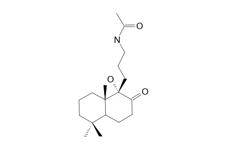 N-ACETYL-13-AMINO-9-HYDROXY-14,15,16,17-TETRANORLABDAN-8-ONE