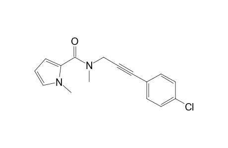 1-Methyl-1H-pyrrole-2-carboxylic acid methyl-[3-(4-chlorophenyl)prop-2-ynyl]amide
