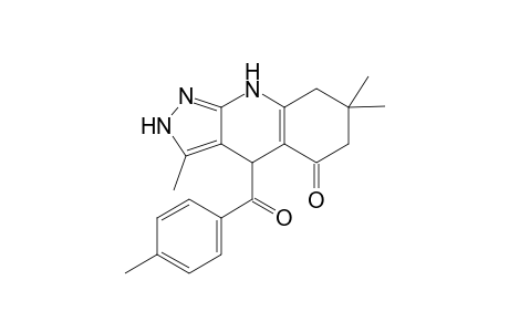 3,7,7-Trimethyl-4-(4-methylbenzoyl)-6,7,8,9-tetrahydro-2H-pyrazolo[3,4-b]quinolin-5(4H)-one