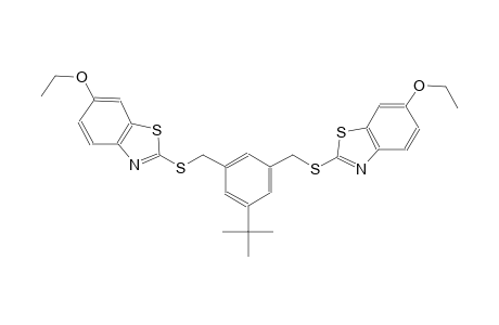 benzothiazole, 2-[[[3-(1,1-dimethylethyl)-5-[[(6-ethoxy-2-benzothiazolyl)thio]methyl]phenyl]methyl]thio]-6-ethoxy-
