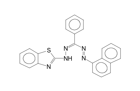 1-(ALPHA-NAPHTHYL)-3-PHENYL-5-(2-BENZOTHIAZOLYL)-(1,2-E),(3,4-Z)-FORMAZANE