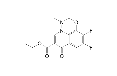 3,7-DIHYDRO-9,10-DIFLUORO-3-METHYL-7-OXO-2H-PYRIDO-[3,2,1-IJ]-[1,3,4]-BENZOXADIAZINE-6-CARBOXYLIC-ACID-ETHYLESTER