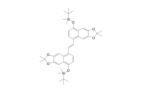 tert-Butyl-[8-[(E)-2-[5-[tert-butyl(dimethyl)silyl]oxy-2,2-dimethyl-benzo[f][1,3]benzodioxol-8-yl]ethenyl]-2,2-dimethyl-benzo[f][1,3]benzodioxol-5-yl]oxy-dimethyl-silane