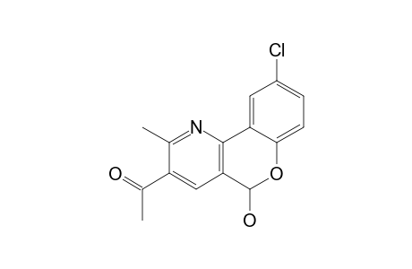 3-ACETYL-9-CHLORO-5-HYDROXY-2-METHYL-5H-[1]-BENZOPYRANO-[4,3-B]-PYRIDINE