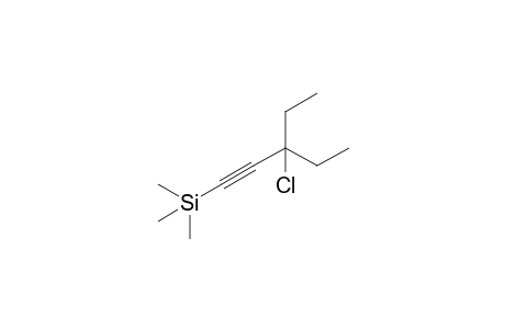 3-Chloro-3-ethyl-5-trimethylsilylpent-4-yne