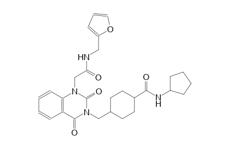 N-cyclopentyl-4-[(1-{2-[(2-furylmethyl)amino]-2-oxoethyl}-2,4-dioxo-1,4-dihydro-3(2H)-quinazolinyl)methyl]cyclohexanecarboxamide