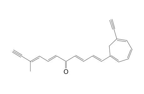 1-(6-Ethynyl-1,3,5-cycloheptatrienyl)-9-methyl-1,3,6,8-undecatetraen-10-yn-5-one