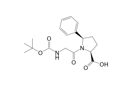(2S,5R)-1-[2-(tert-butoxycarbonylamino)acetyl]-5-phenyl-proline
