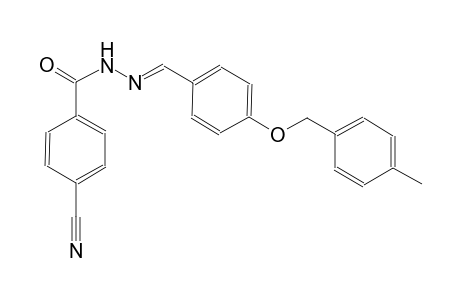 benzoic acid, 4-cyano-, 2-[(E)-[4-[(4-methylphenyl)methoxy]phenyl]methylidene]hydrazide