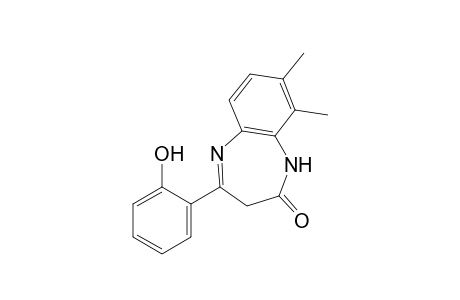 4-(2-Hydroxyphenyl)-8,9-dimethyl-2,3-dihydro-1H-1,5-benzodiazepin-2-one