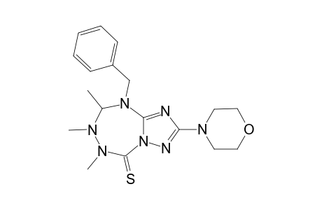 9-BENZYL-2-MORPHOLINO-6,7,8-TRIMETHYL-5,6,7,8-TETRAHYDRO-[1,2,4]-TRIAZOLO-[1,5-D]-[1,2,4,6]-TETRAZEPINE-5-(9H)-THIONE