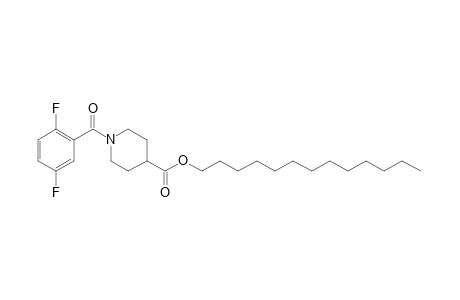 Isonipecotic acid, N-(2,5-difluorobenzoyl)-, tridecyl ester