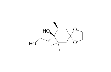 1,4-Dioxaspiro[4.5]decane-8-ethanol, 8-hydroxy-7,7,9-trimethyl-, trans-
